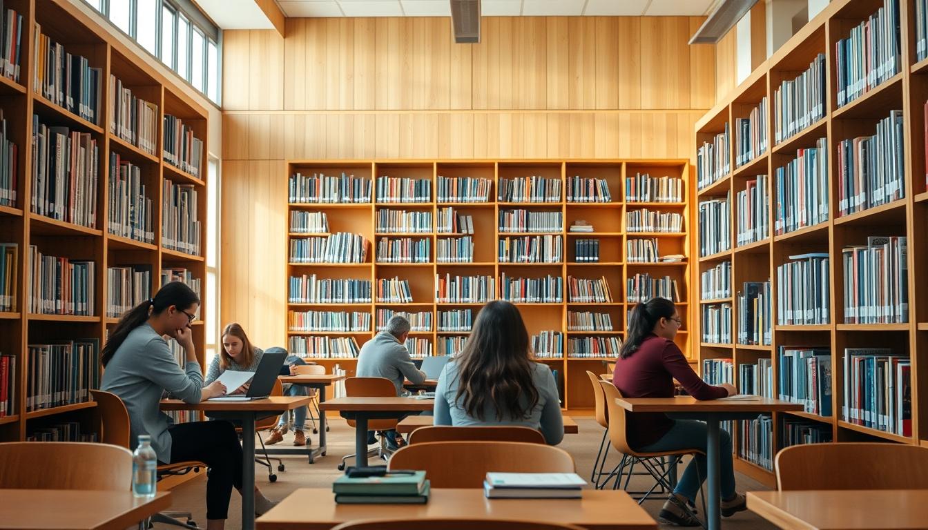 Students working in research laboratory