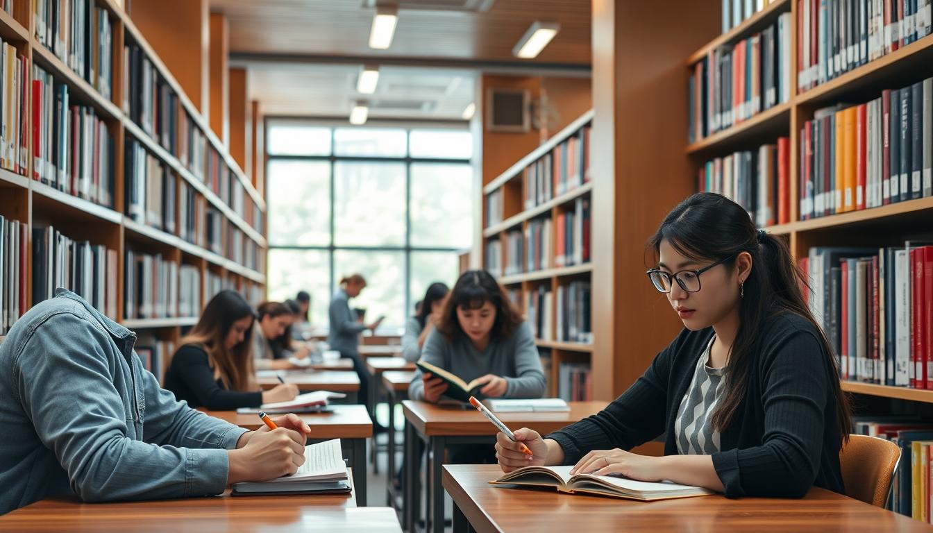 Structured study materials and learning resources on a desk